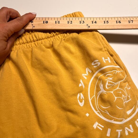 Gymshark Yellow Legacy Graphic Short Sz M - Picture 8 of 9